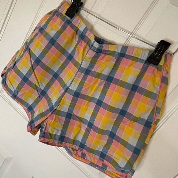 Lands End women’s plaid shorts medium 10-12 - Picture 1 of 6